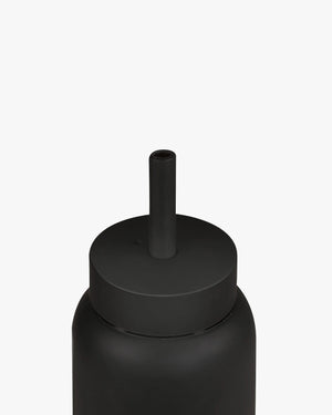 Bink Mini Lounge Straw + Cap - Black