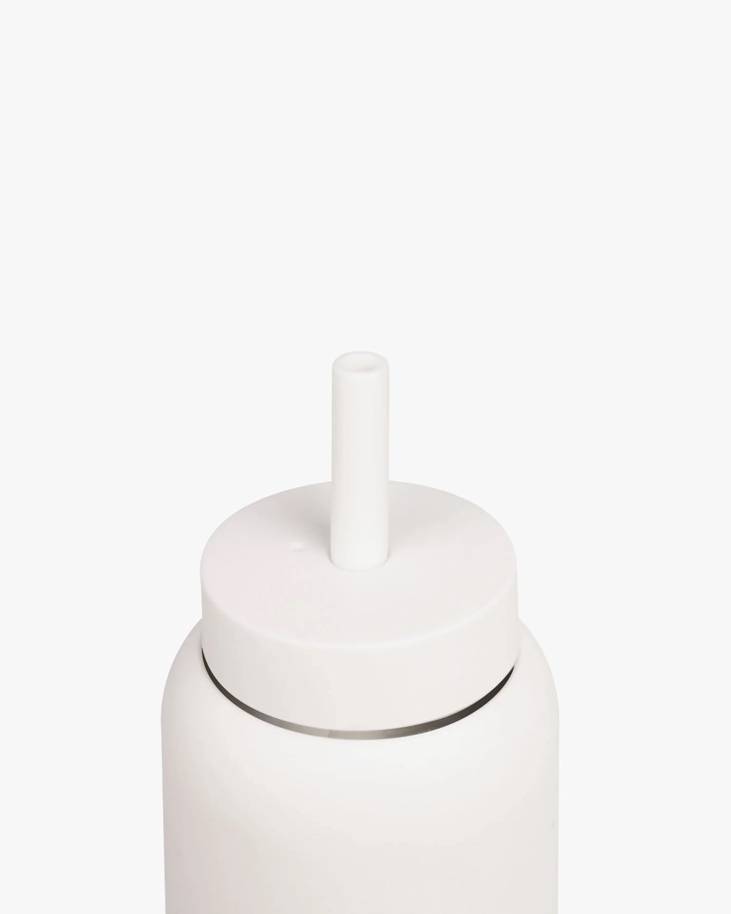 Bink Mini Lounge Straw + Cap - White