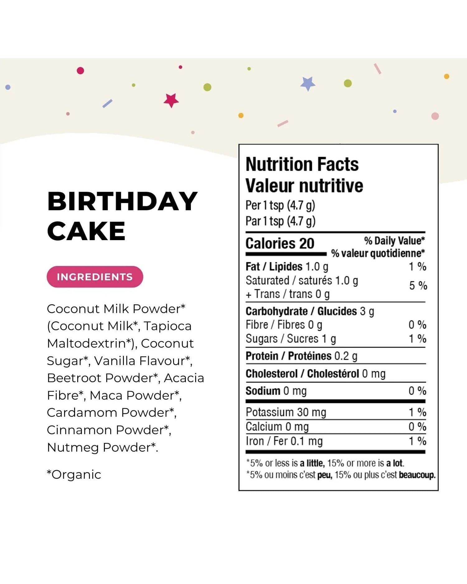 Birthday Cake Superfood Latte Blend