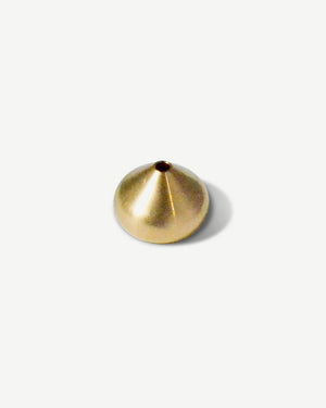 Cedar and Myrrh Medium Waterdrop Brass Incense Holder