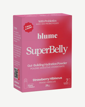 SuperBelly Gut-Building Hydration Powder - Strawberry Hibiscus