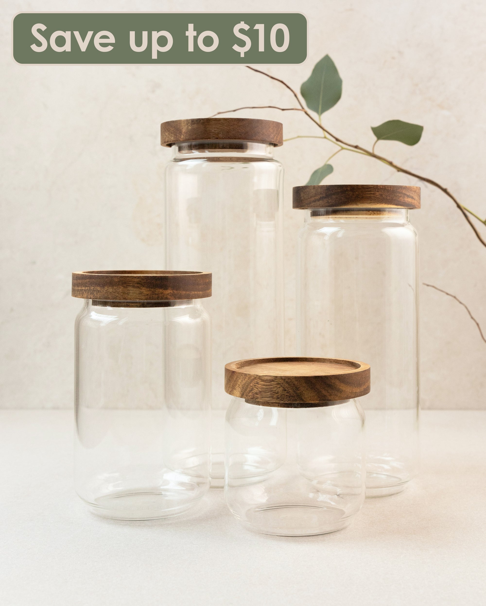 The Breakfast Pantry Glass Canister Sets