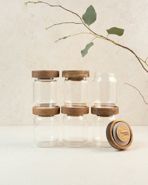 The Breakfast Pantry Mini Canister Sets Open Lid