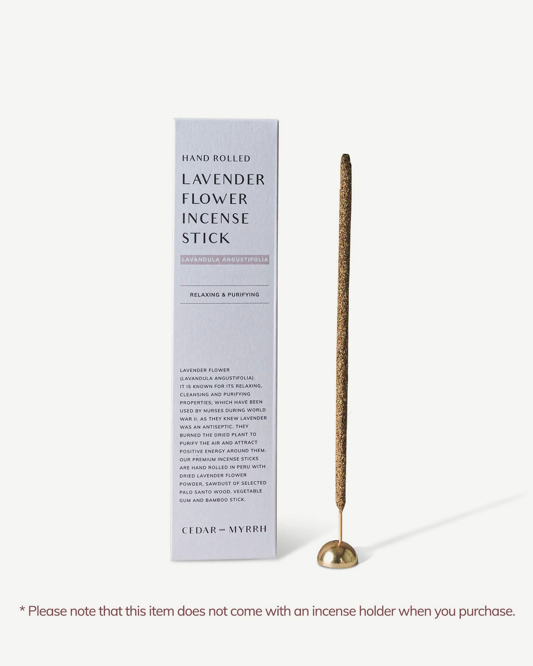 Lavender Hand-Rolled Incense Sticks - 7 Sticks