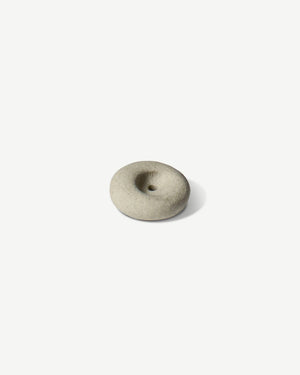 Mini Light Grey Ceramic Pebble Incense Holder